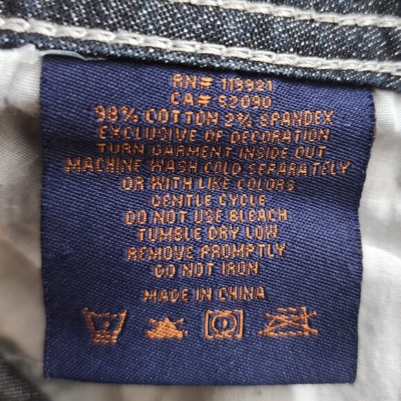 Vintage Y2k mcbling House of Dereon Dark wash boocut jeans size 9/10 hiphop - Picture 11 of 11